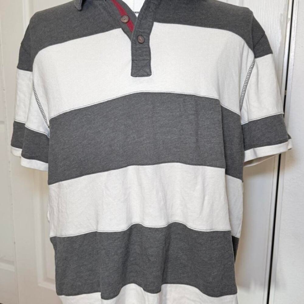 G.H.‎ Bass & Co. men’s short sleeve striped polo shirt in size XL